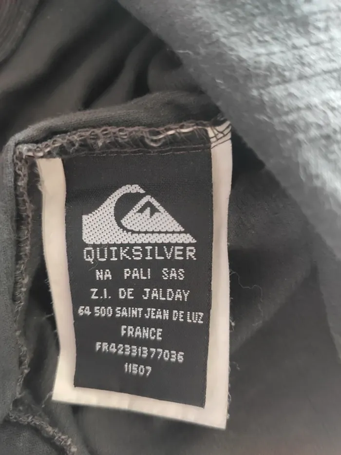 Surchemise velours noir unisexe Quiksilver - photo numéro 10