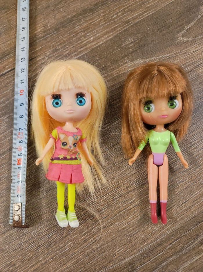 Lot de 2 petites poupées pour fille - photo numéro 2