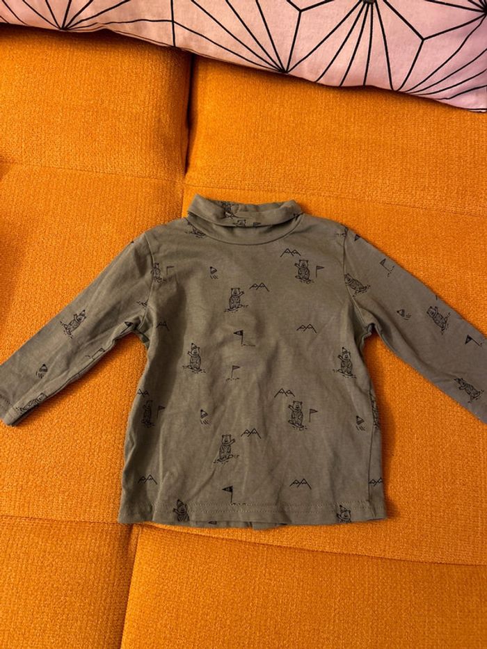 Lot de 2 tee shirts manches longues 9 mois - photo numéro 4