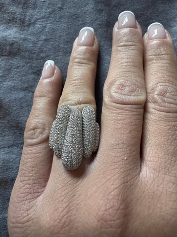 Bague, argent, taille 52