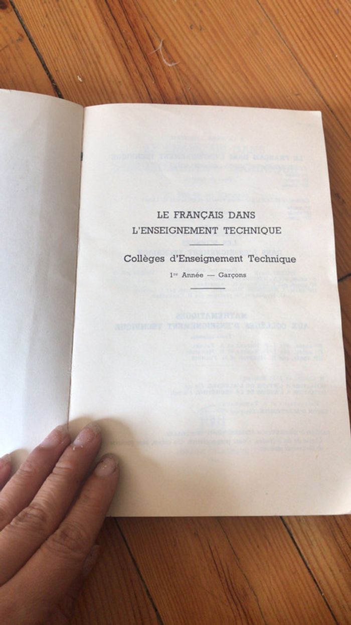 Livre vintage le français dans l enseignement technique - photo numéro 2