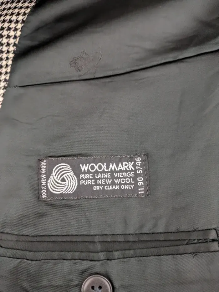 Veste noire et blanche Kenzo - 100% laine woolmark - taille 54 - photo numéro 5
