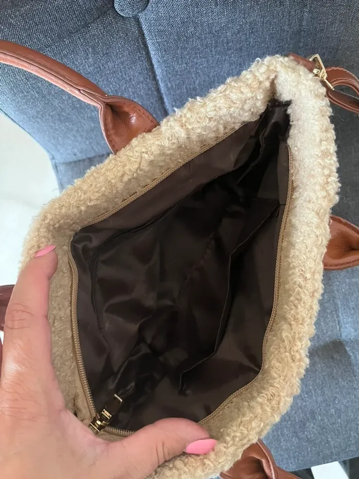 Sac molletonné bandoulière ou main - photo numéro 3