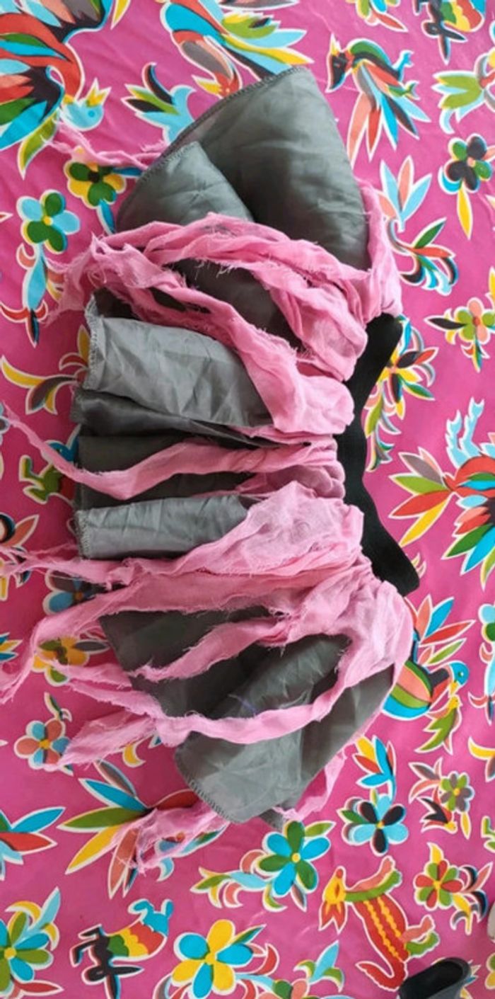 Jupe Halloween gris rose 8 ans - photo numéro 2