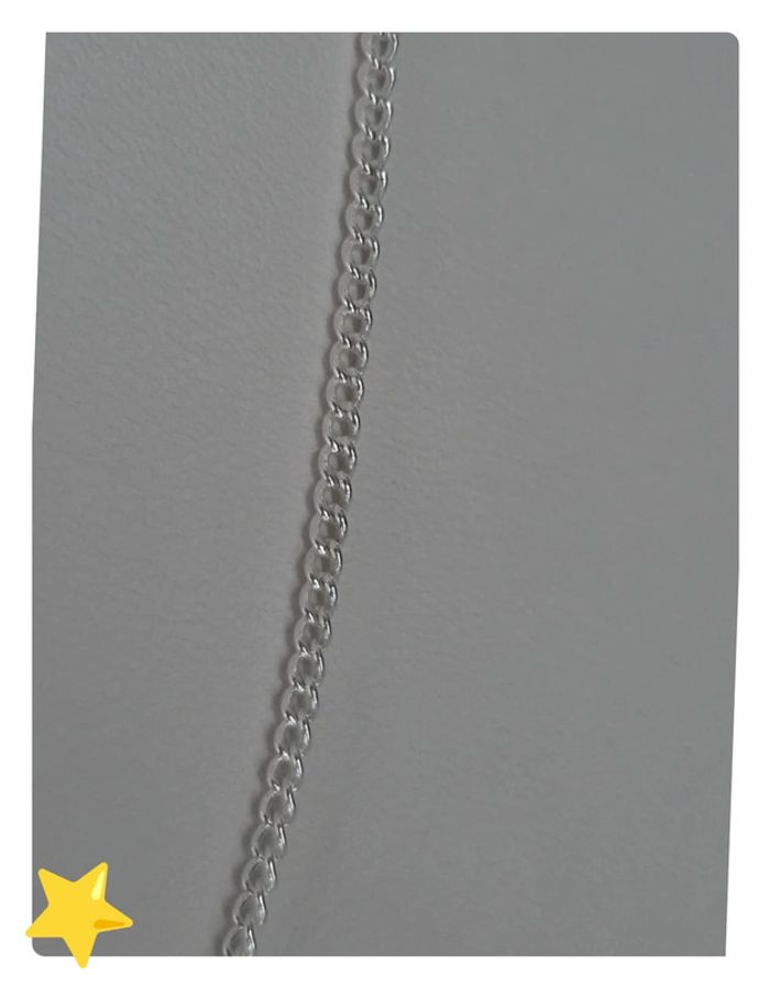 Collier maille gourmette 2mm 40cm - photo numéro 6