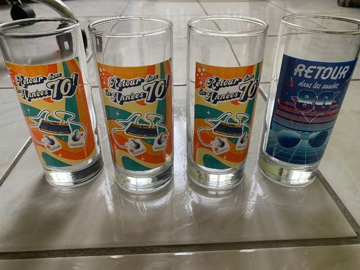 Lot de verres années 70 80