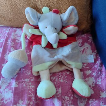 Doudou éléphant doudou et cie 