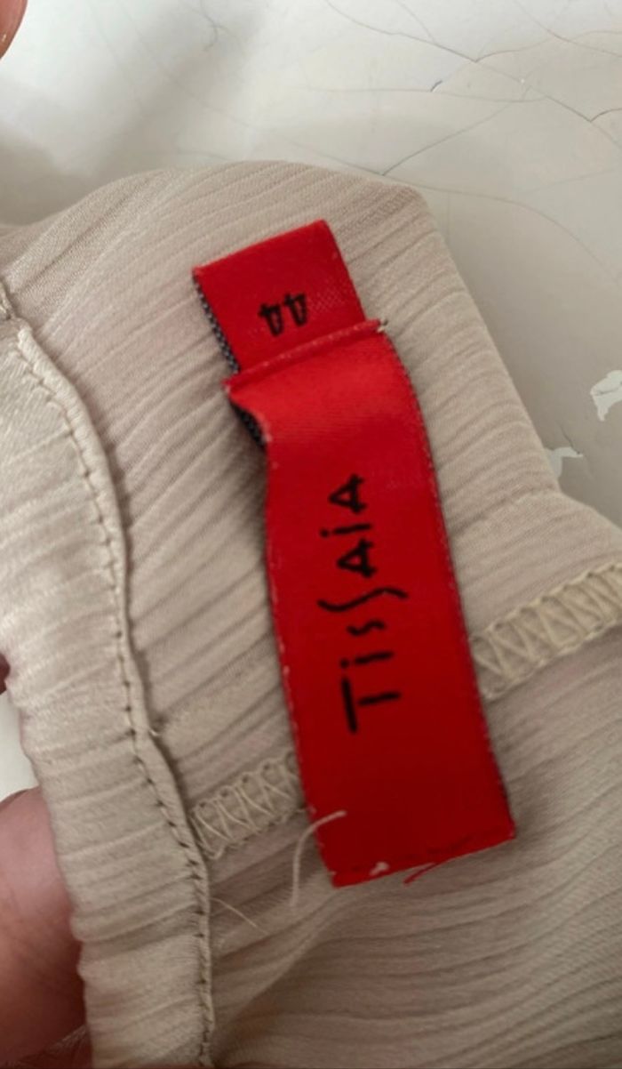 Joli haut beige Tissaia taille 44 - photo numéro 6