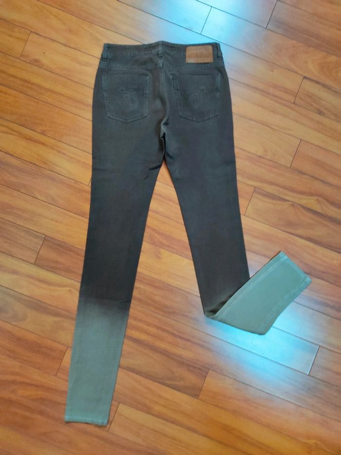 Pantalon femme bicolore marron Escada Sport 34 Neuf - photo numéro 2