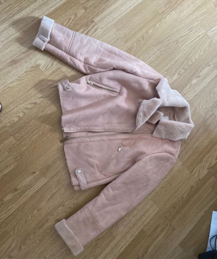 Veste polaire perfecto rose pâle M