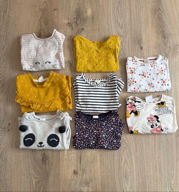 Lot de 8 hauts manches longues bébé 9-12 mois