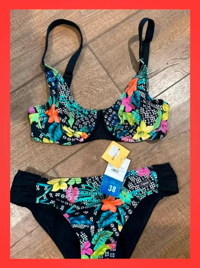 🌺 Bikini Lagune – Taille 38 (M) 🌺 - photo numéro 2