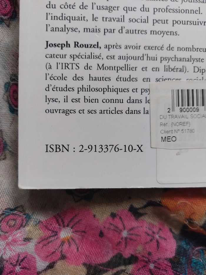Livre Du travail social à la psychanalyse de Joseph Rouzel - photo numéro 3