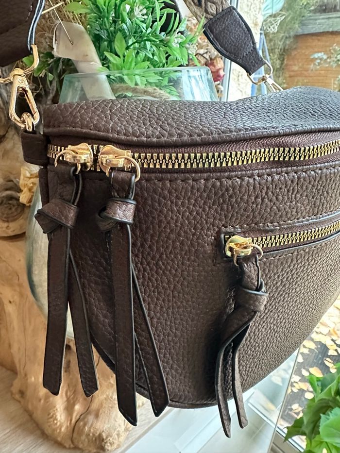 Sac banane chocolat avec porte-monnaie - photo numéro 5