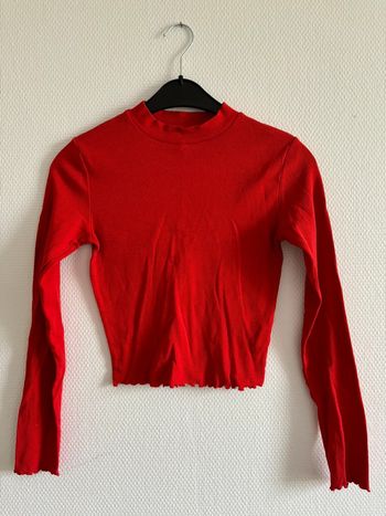 Manche longue rouge