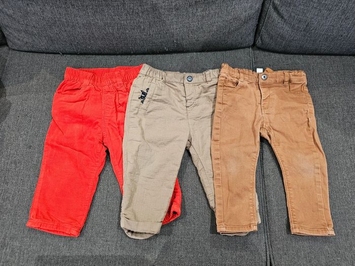 Lot de 3 pantalons 74 cm