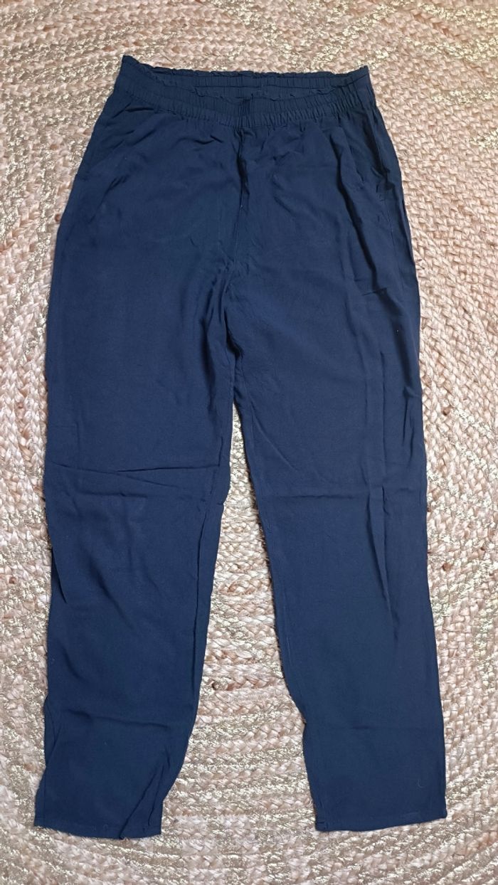 Pantalon léger bleu marine h&m