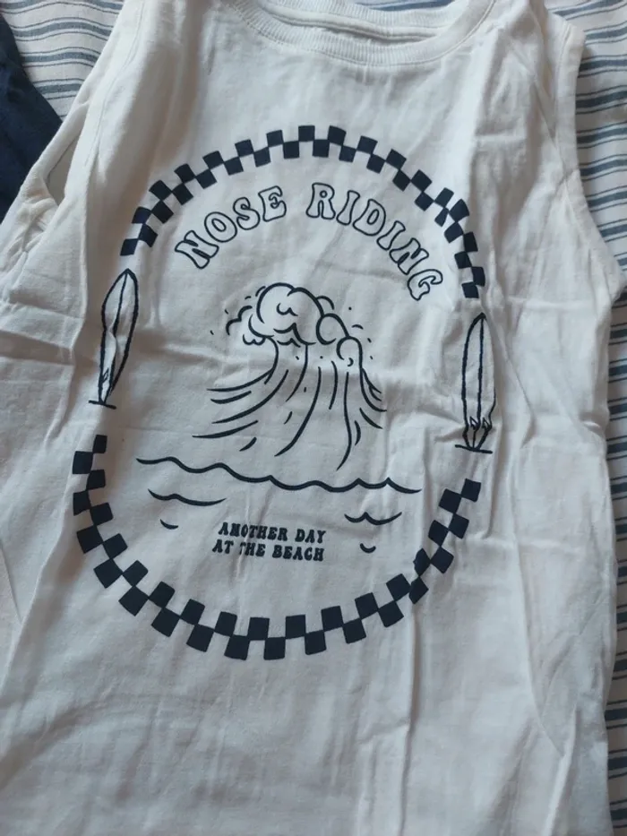 Lot de 2 tee-shirts sans manche Kiabi - photo numéro 2