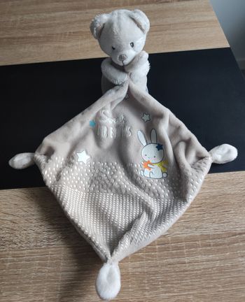 Doudou ourson beige
