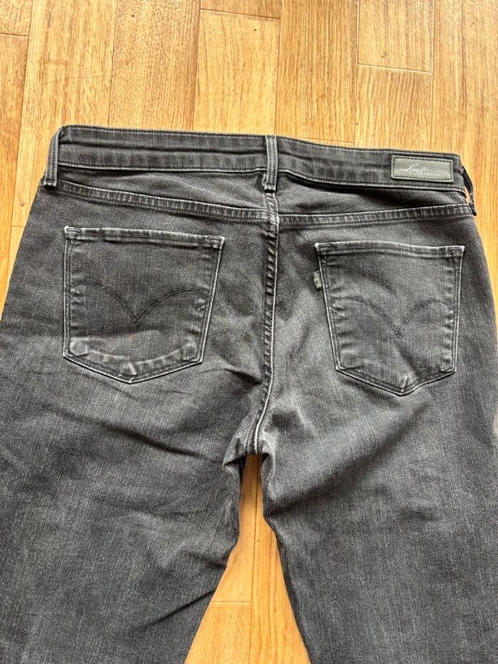 Jean femme levi’s demi curve San Francisco skinny mi taille gris noir anthracite y2k taille L/40 - photo numéro 14