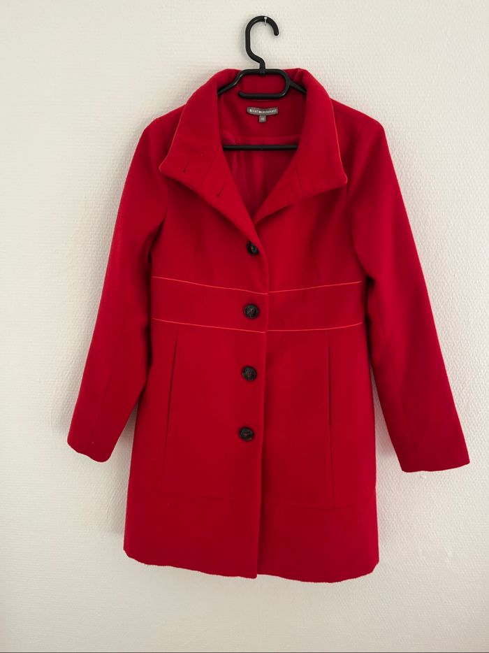 Manteau Ici et Maintenant rouge taille 40