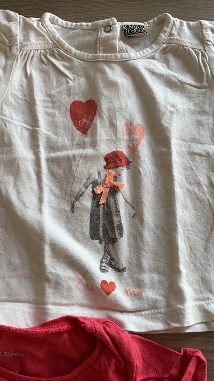 Lot de 5 tee shirts en 12 mois - photo numéro 4