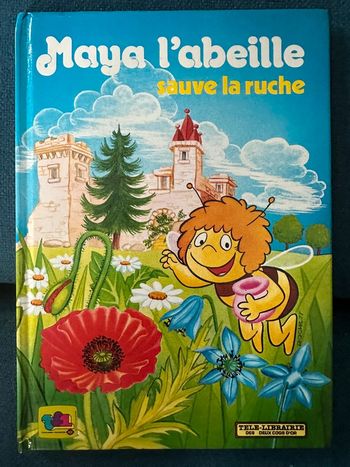 1979 Livre ancien Maya l’abeille sauve la ruche TF1 télé librairie deux coqs d’or