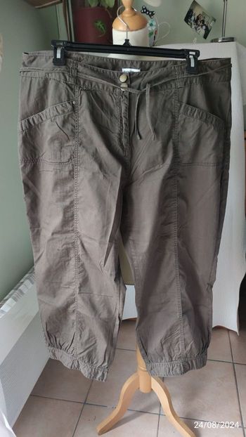 Pantalon large marron 50/52