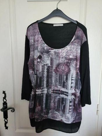 Tunique noire motif Armand Thiery