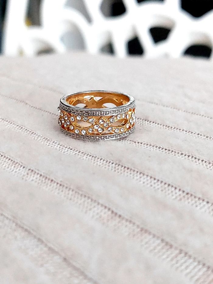 Magnifique bague anneau acier inoxydable taille 54 - photo numéro 3