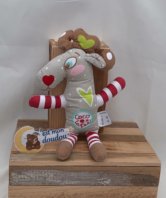 VB07 doudou renne vertbaudet