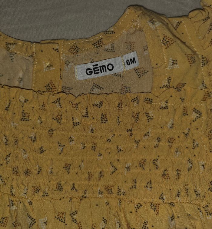 Robe MC jaune 6 mois - photo numéro 4