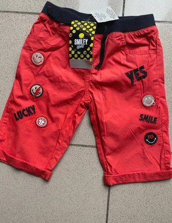 Bermuda short Orchestra Smiley World 4 ans Neuf