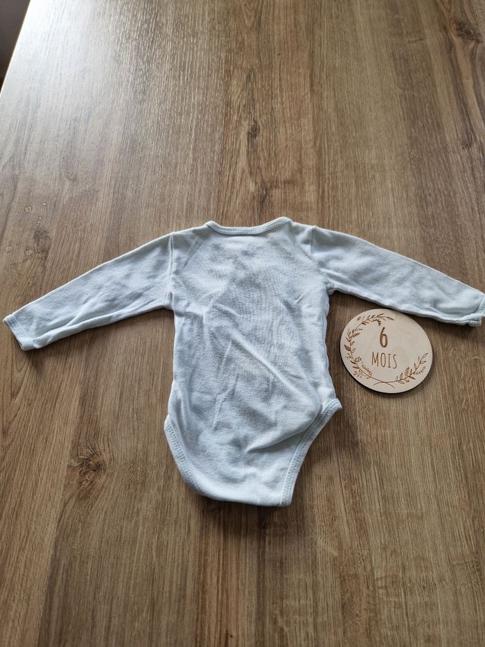 Body Cache-Cœur Kimadi 6 Mois - Vert d'Eau "Une Douce Nuit" - photo numéro 4