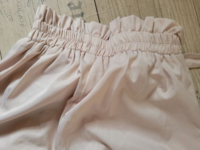 Pantalon beige crème fluide paperbag - photo numéro 3