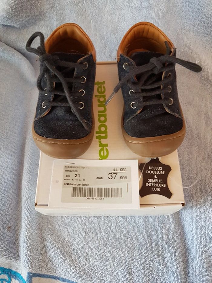 Chaussures bébé Taille 21 bleu verbaudet - photo numéro 2