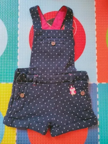 Short salopette sergent major 2 ans
