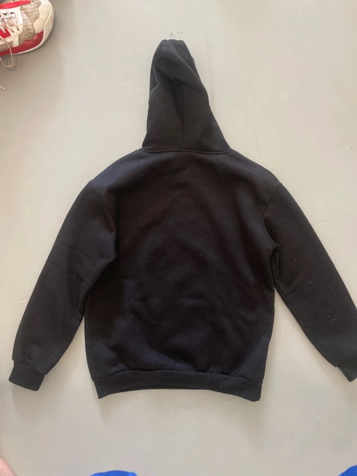 Sweat, à capuche, noir, taille S - photo numéro 3