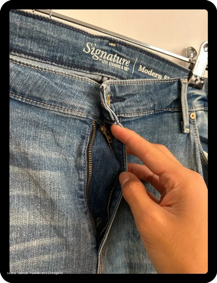 Jean Levi's Signature Femme Modern Skinny Bleu | Taille 22M FR52 | Défaut Fermeture | BP139 - photo numéro 11