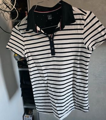 Tee shirt polo a rayure terre de marins