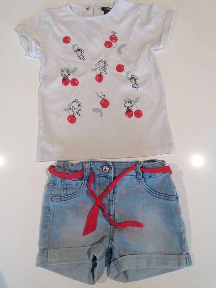 Ensemble été thee shirt et short jeans 🌞 T 24 mois