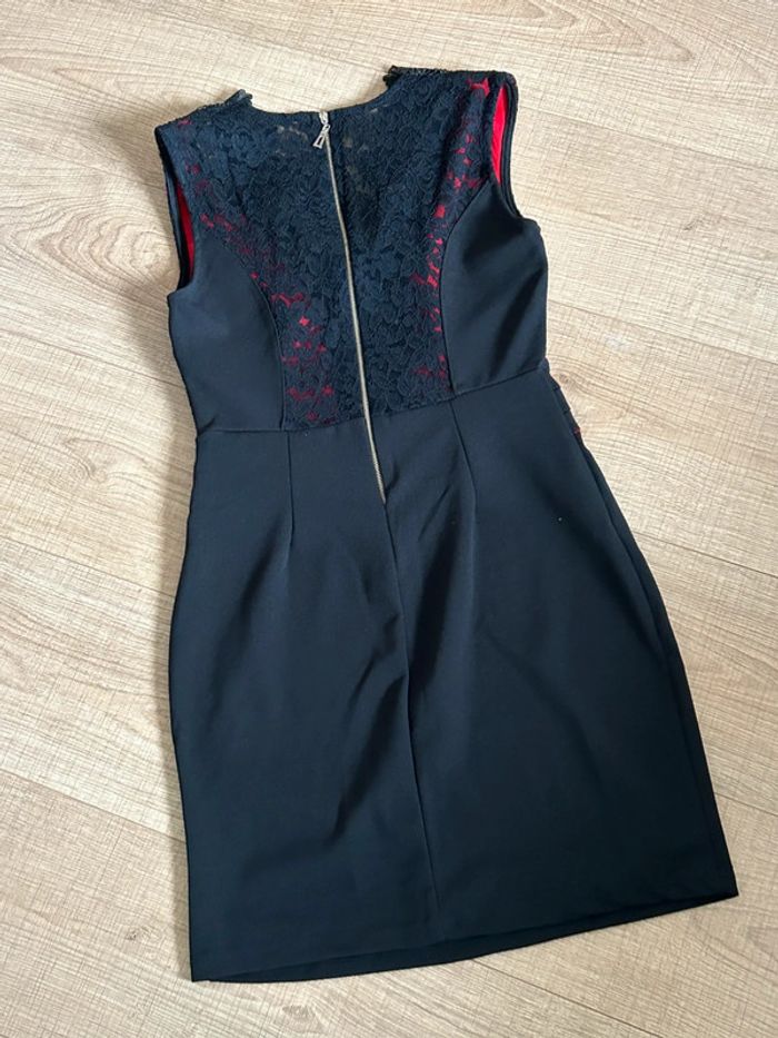 Robe noire et rouge neuve sans manches Miss One taille L (taille petit) - photo numéro 12