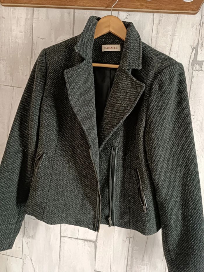 Veste courte zippée