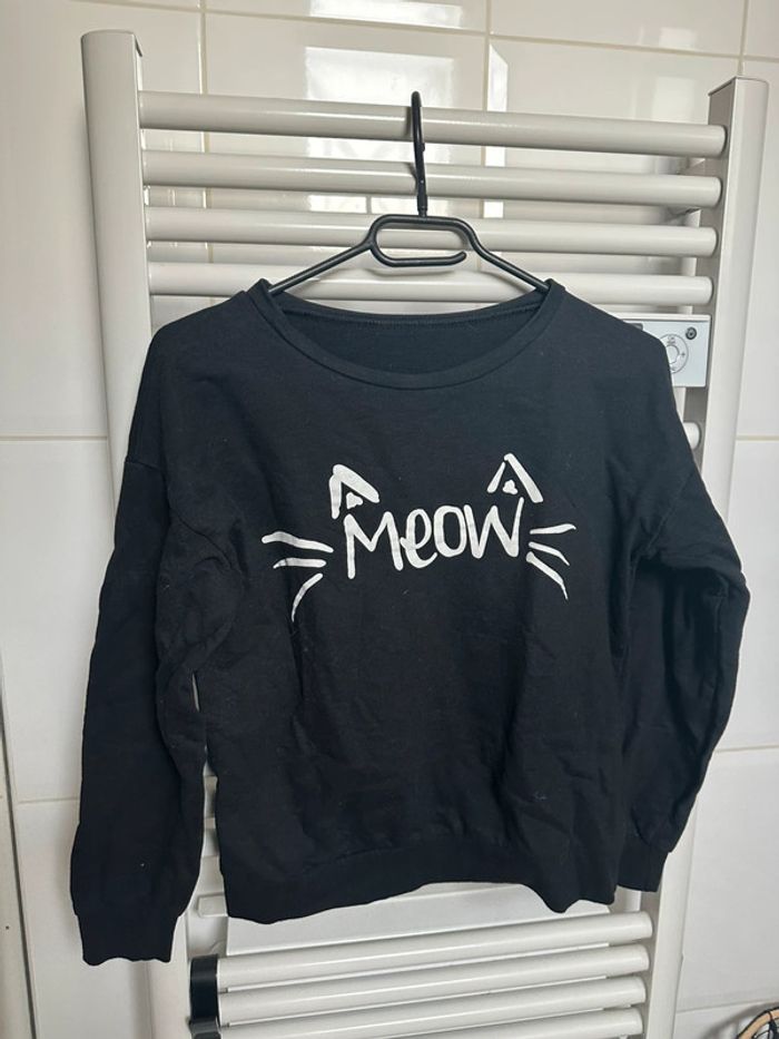 Pull noir MEOW