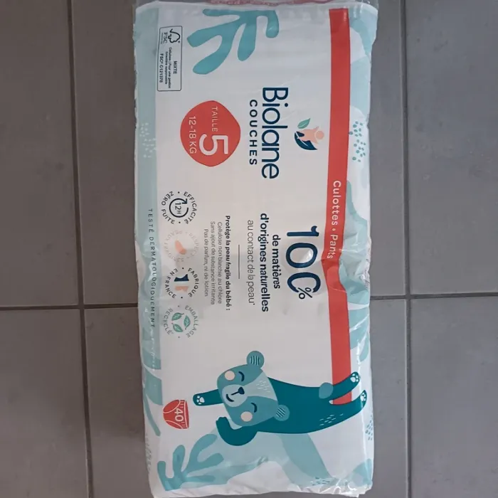 Paquet 40 couches-culottes taille 5 neuf - photo numéro 2