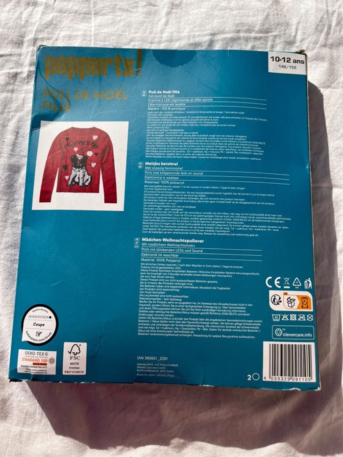 Pull de Noël Pepperts fille 10-12 ans - photo numéro 2