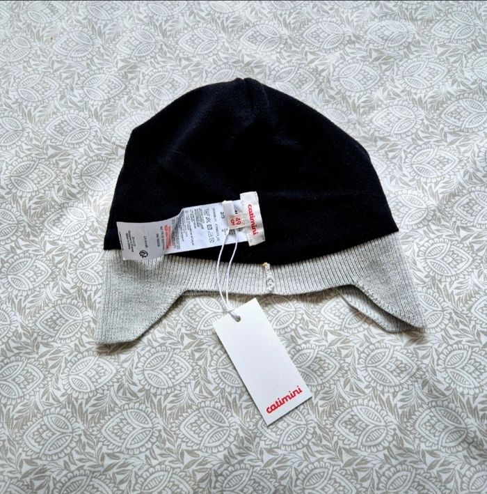 Bonnet gris à oreilles de chat Catimini T 49 - photo numéro 3