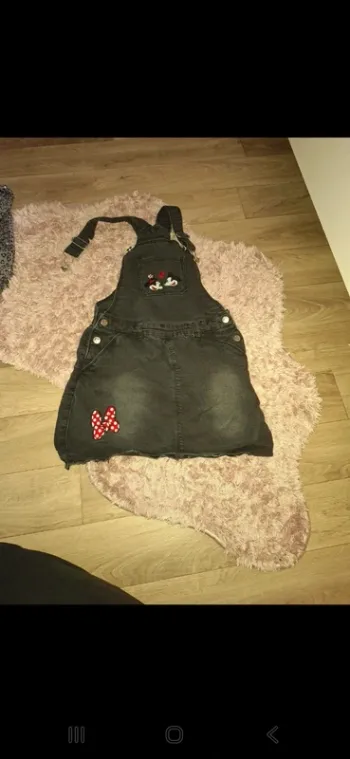 Robe salopette minnie 8 ans