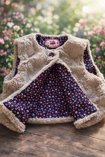 Gilets sans manches fourrure 24 mois 