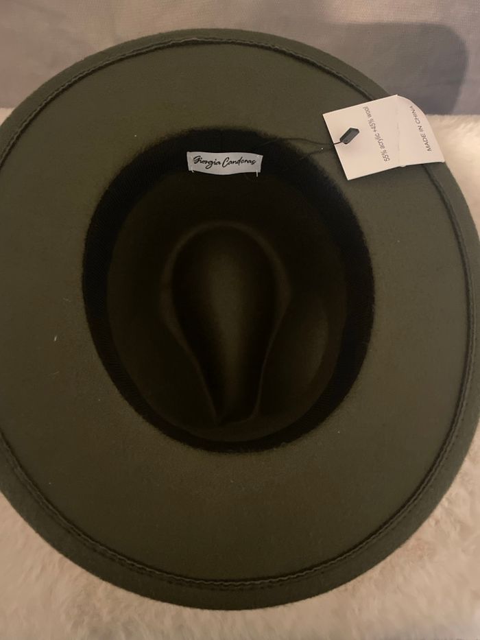 Chapeau Fedora, kaki neuf taille réglable, style bohème chic - photo numéro 3